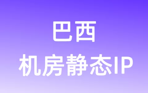 南美洲巴西机房静态IP