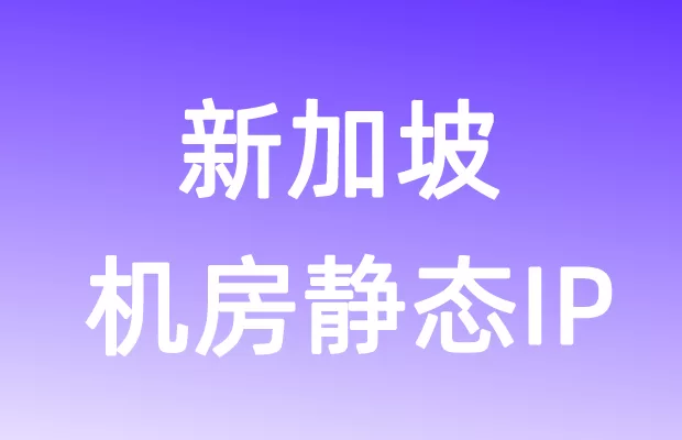 亚洲新加坡机房静态IP