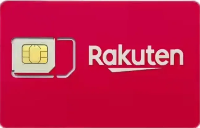 日本rakuten乐天手机电话卡海外APP注册接码实体SIM卡出国跨国留学生国际旅游手机卡,可续费充值续期