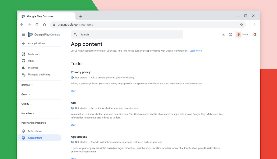 Google Play Console beta 版全新发布