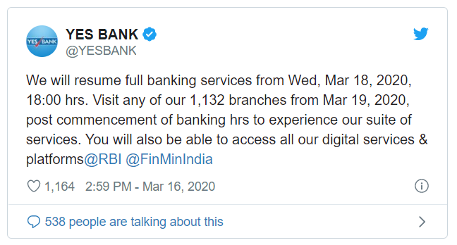 出海必读：印度风声移动支付的“雷曼时刻”，央行投入360亿重组Yes Bank！