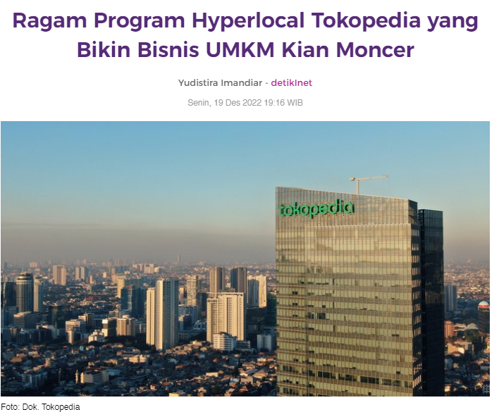 Tokopedia公布上半年热销品类，印尼市场潜力十足