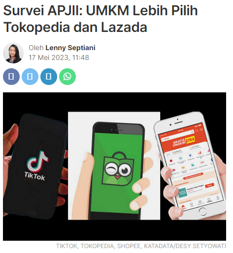 Tokopedia公布上半年热销品类，印尼市场潜力十足