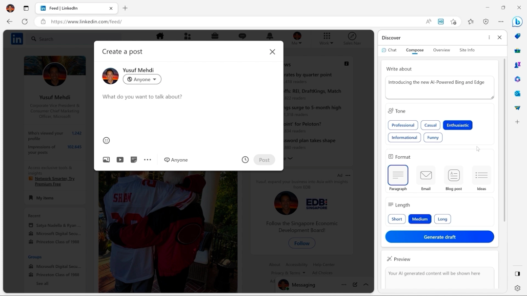 微软爆炸级更新ChatGPT搜索服务，科技公司一夜回春！