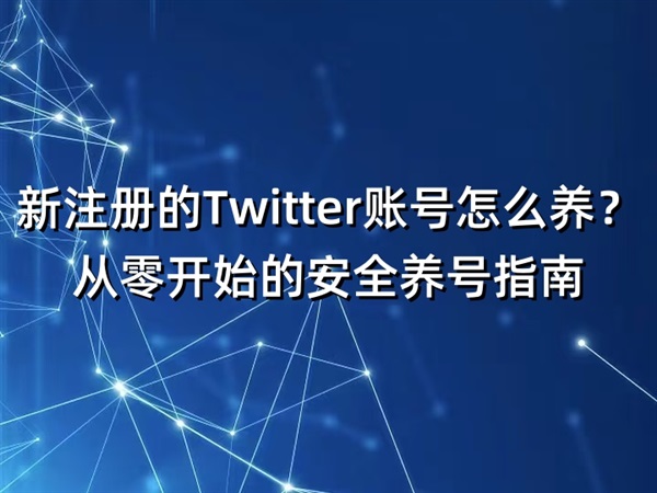 新注册的Twitter账号怎么养?从零开始的安全养号指南