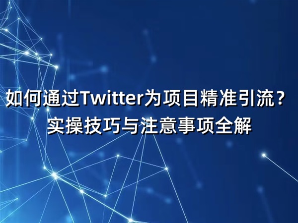 如何通过Twitter为项目精准引流?实操技巧与注意事项全解