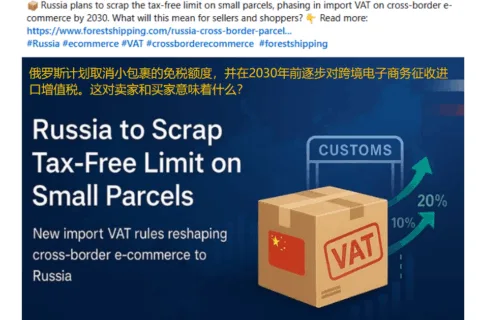 俄罗斯小包免税政策将全面取消