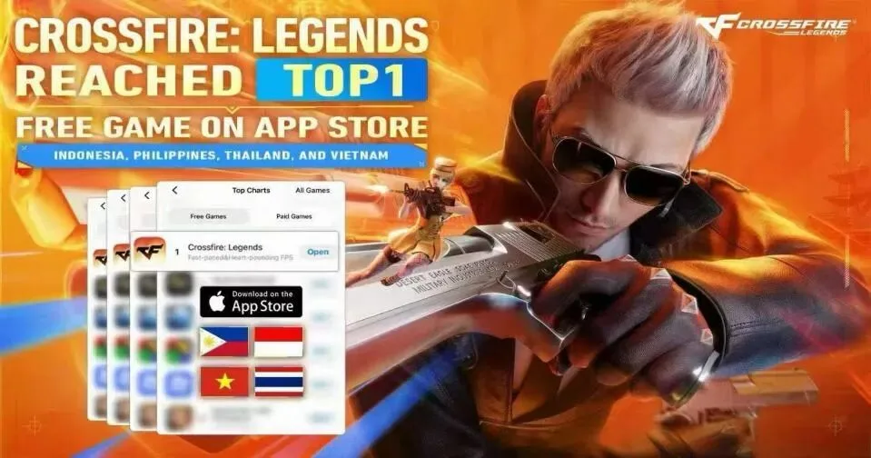 CFL手游登顶五国免费榜，原来东南亚也有这么多“CF校长”