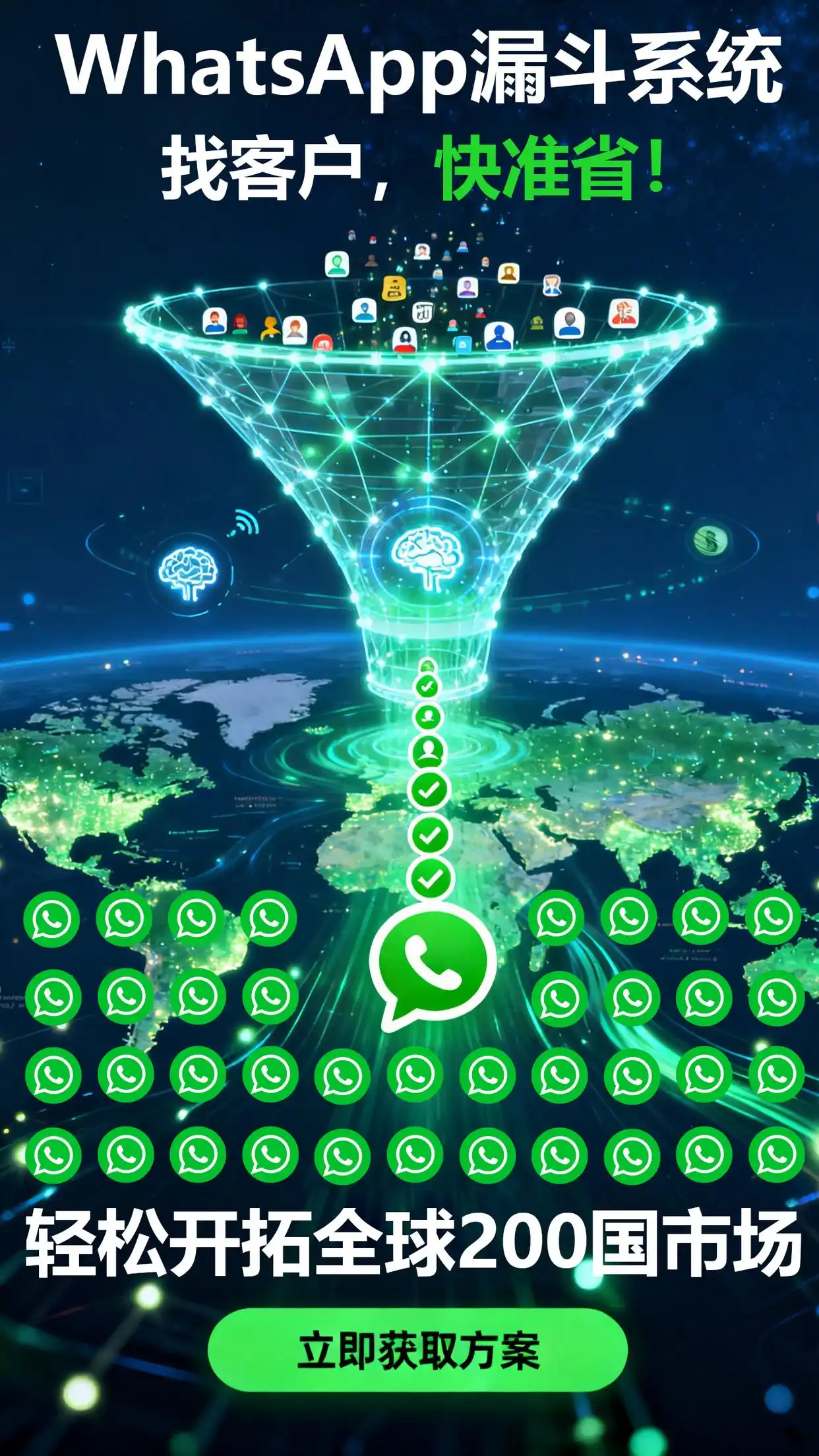 外贸圈地震：有人用WhatsApp磐石系统，3个月把客户池做到10万+。封号？不存在的！我们外贸客户用这套系统，连续发送187天0封号支持测试