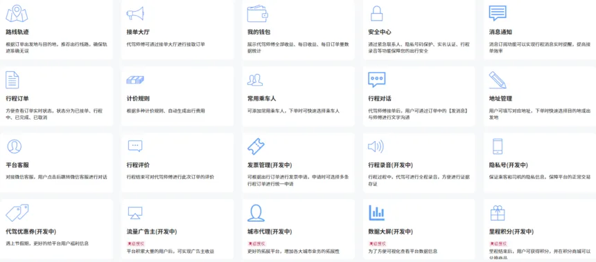 多功能代驾小程序(预约代驾、在线抢单、一键定位、在线支付、车主登记和代驾司机实名登记)