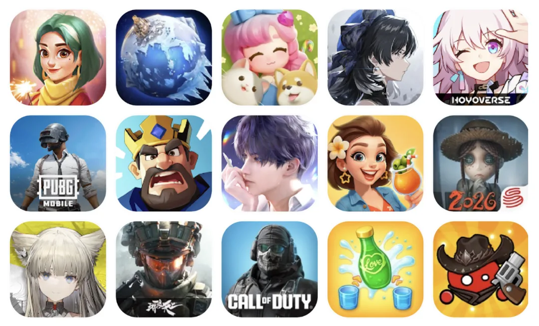 2026年2月成功出海的中国手游-《Gossip Harbor》蝉联收入榜首，《心动小镇》问鼎增长榜冠军