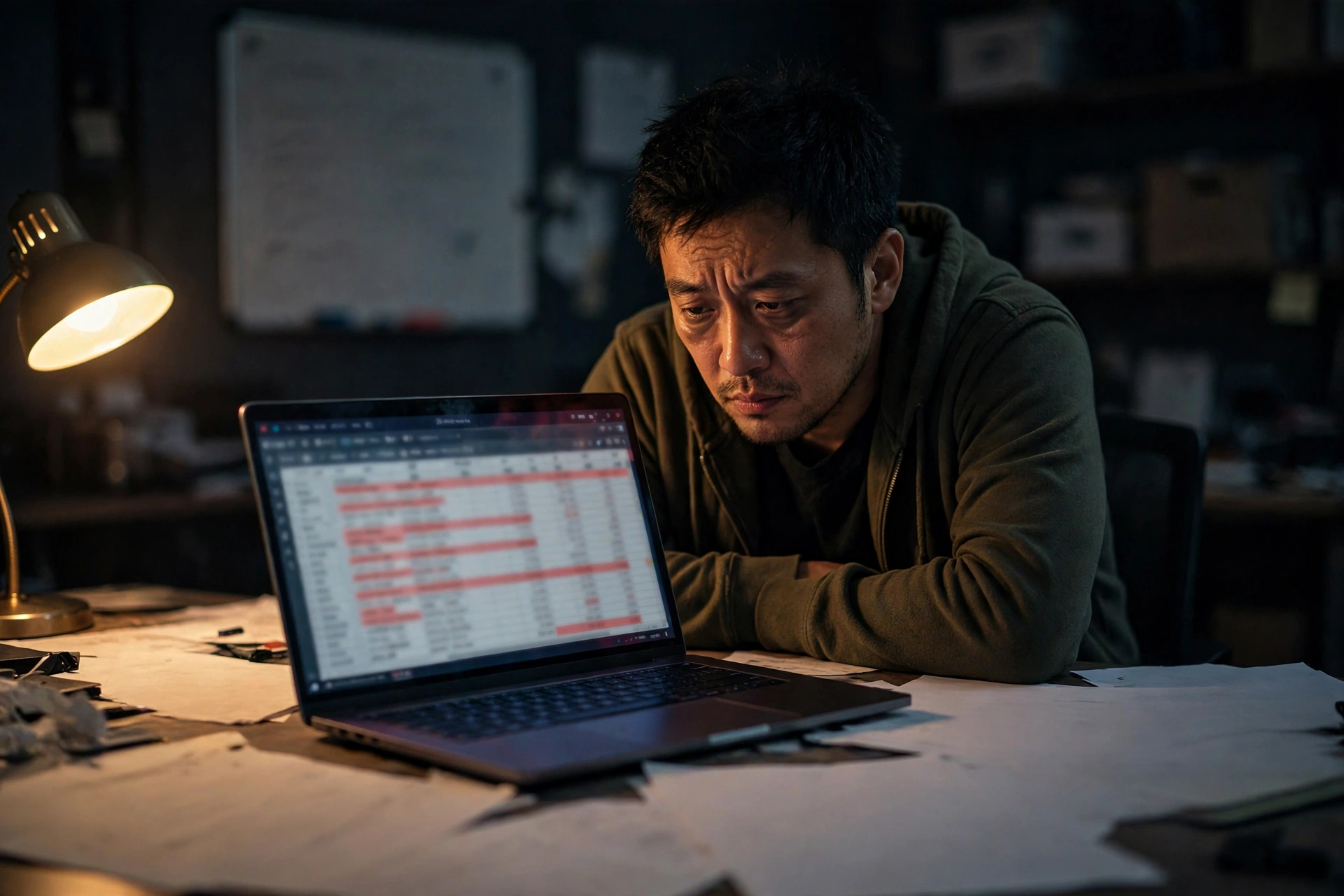 漫剧出海深夜核对海外发行结算单与合同条款的制作人