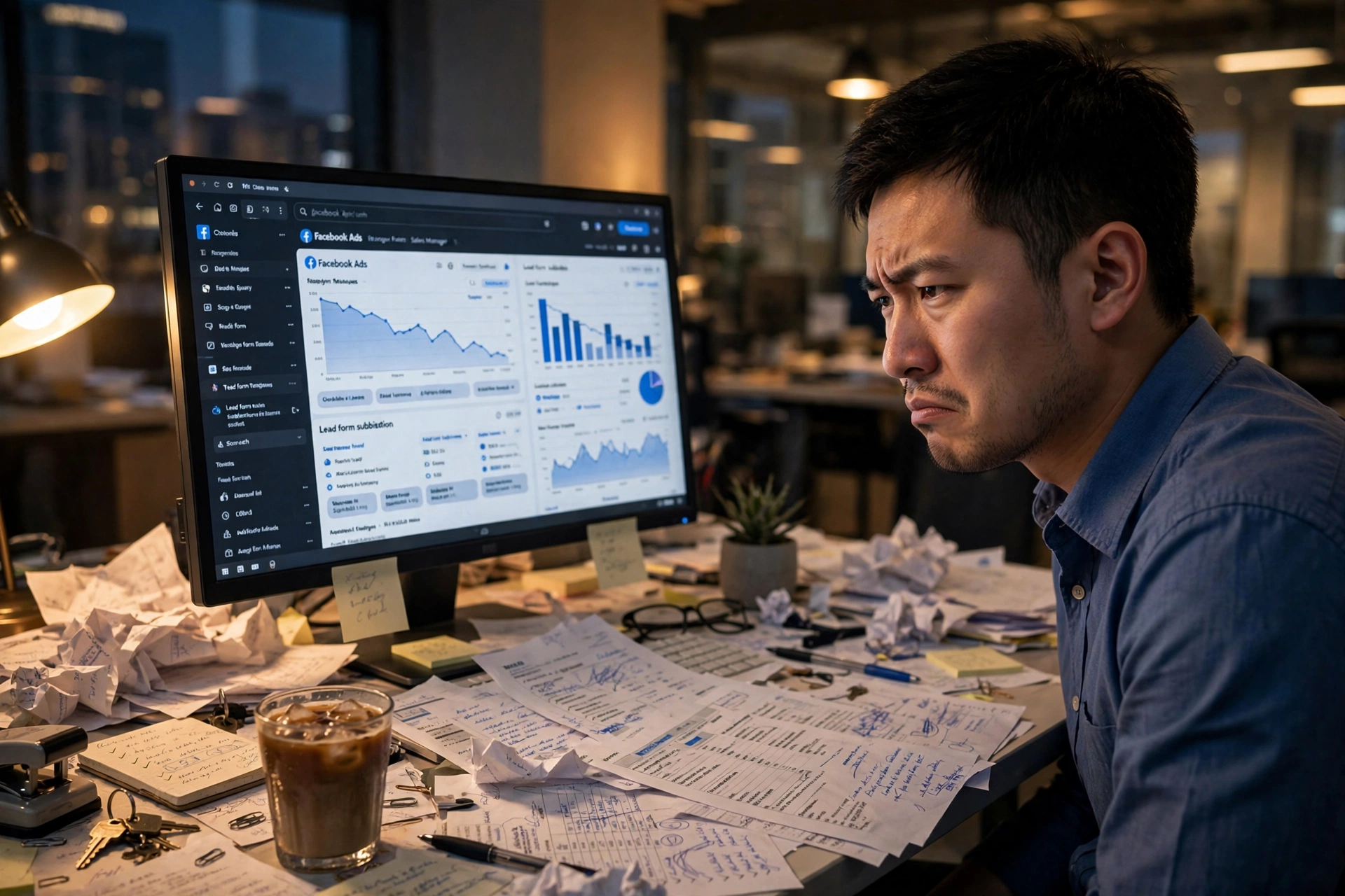 Facebook ADS后台的线索单价只要12美金，老板夸了我三个月，直到销售把这堆“便宜”线索的跟进记录甩给我