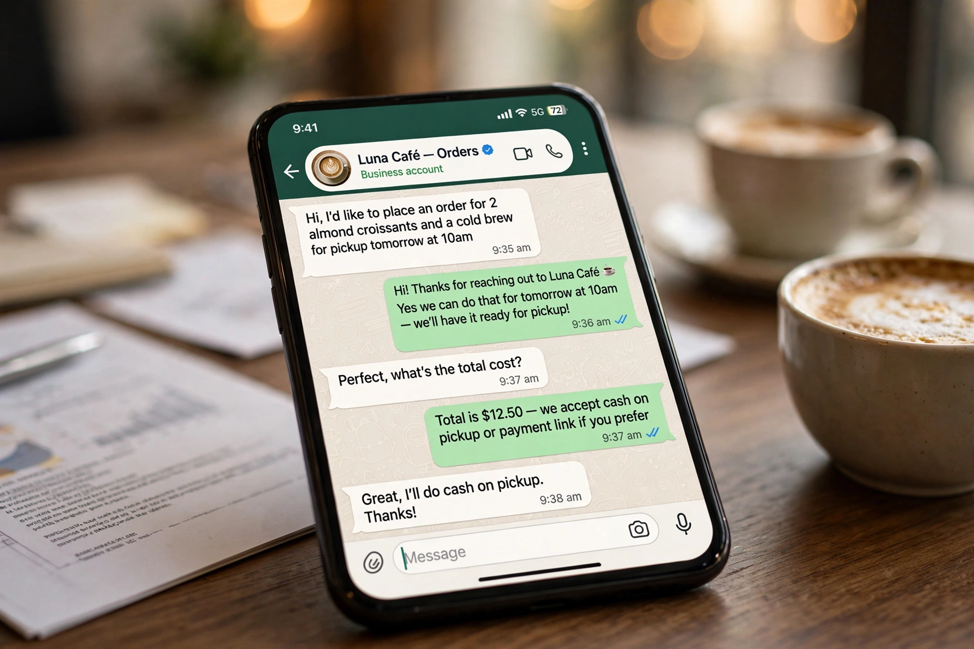 客户对WhatsApp蓝标的反应