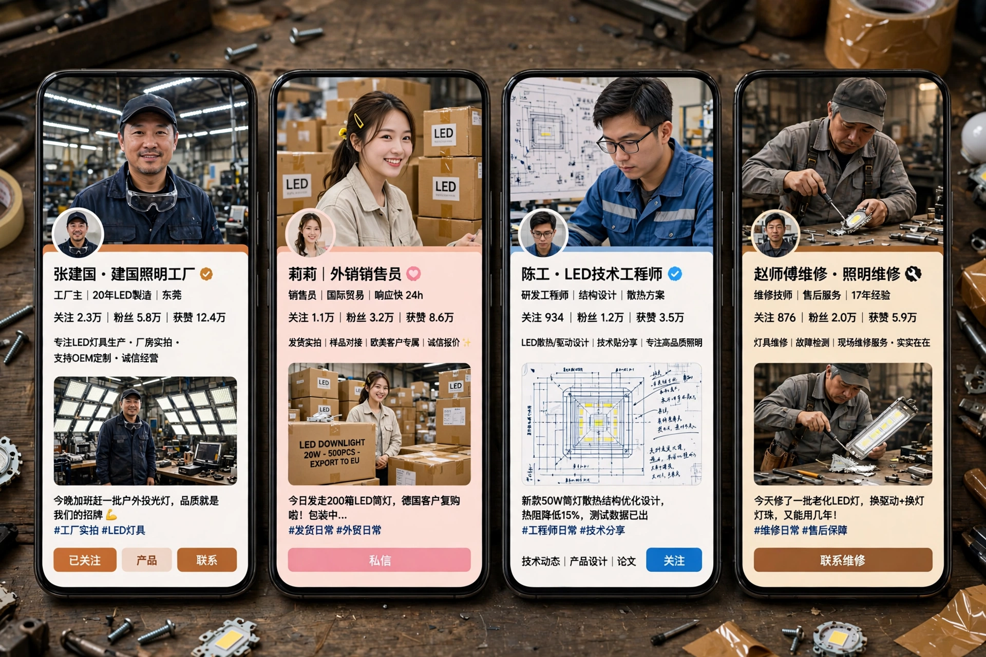 矩阵营销账号人设分工