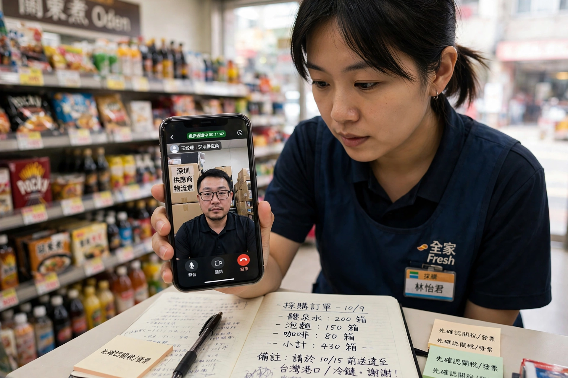 Line日本客户日常确认样品