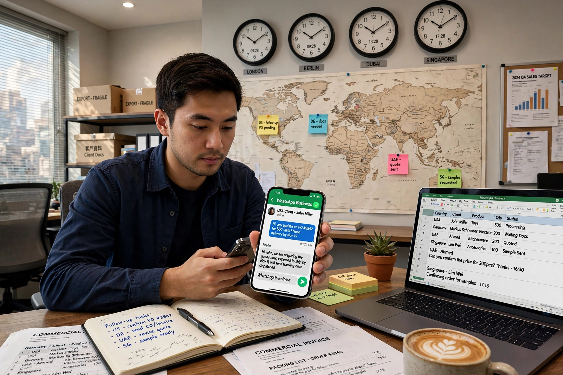 图:WhatsApp business的客户跟进节奏要靠标签分层,聊得舒服才聊得出订单。