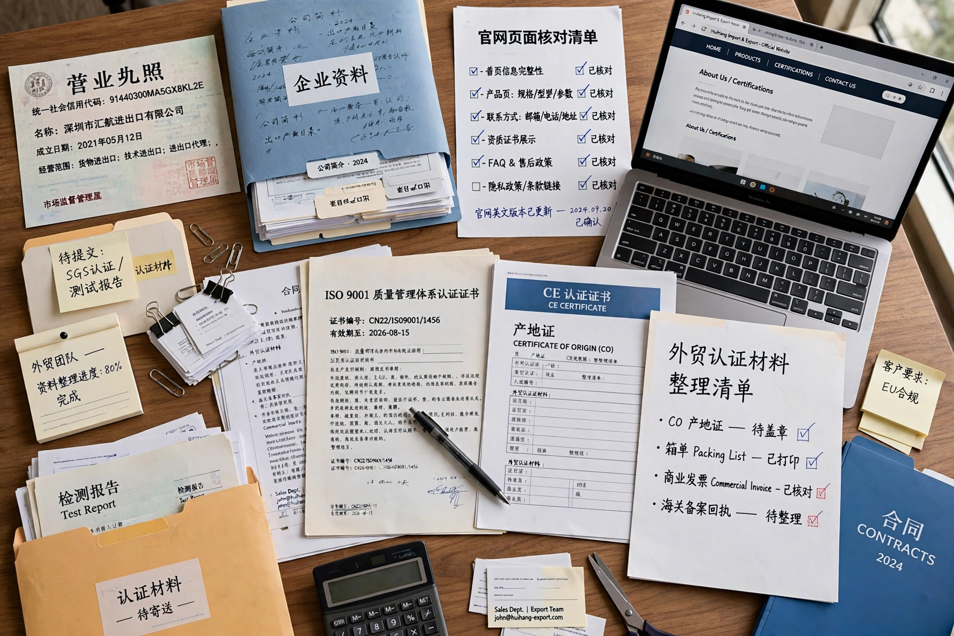 WhatsApp蓝标号资料核对清单