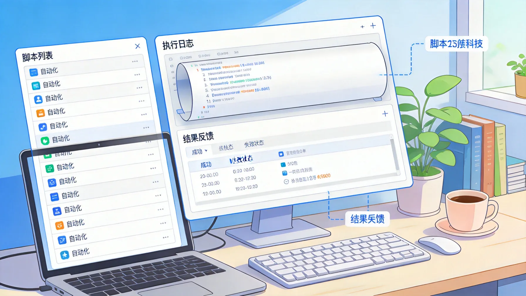 OpenClaw平台执行脚本界面示意