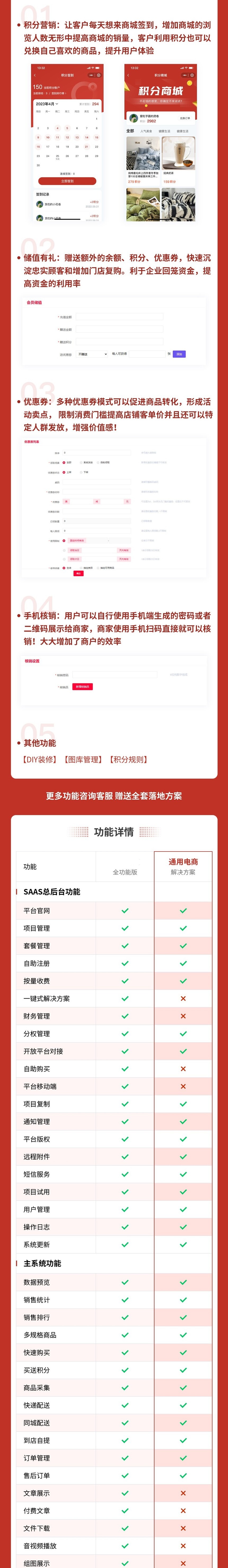 通用电商小程序(多规格商品、商家入驻、积分营销、活动营销)